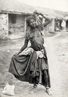 Dres Prints: Gypsy Dancing girl, India