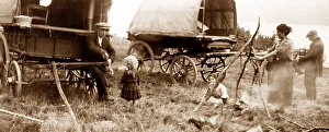 A gypsy encampment, Victorian period