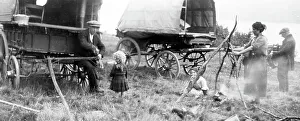 A gypsy encampment, Victorian period