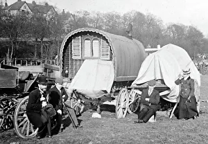 A gypsy encampment, Victorian period
