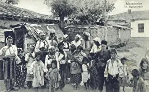Macedonian Prints: Gypsy Village in Macedonia