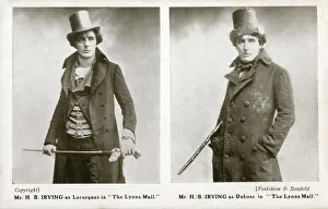 Images Dated 10th February 2020: H B Irving as two characters in The Lyons Mail, Manchester