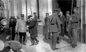 Head Quarters Prints: H. H. Asquith, M. Millerand and General Joffre at British Arm