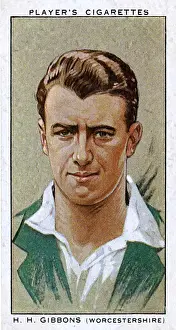 Gibbons Prints: H H Gibbons, Worcestershire County cricketer