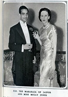 Jaipur Prints: H H The Maharaja of Jaipur and Miss Molly Jones