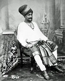 Status Prints: H. H Vibhoji Ranmalji, Jam Sahib of Jamnagar