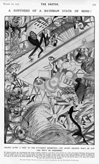 Sackville Prints: H. M. Bateman impressions of the Futurist exhibition