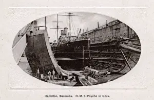 Supports Prints: H M Dockyard, Bermuda - A Floating Dock