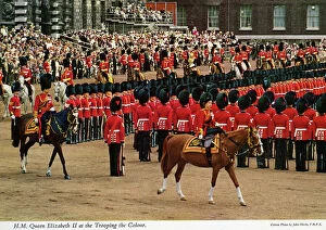 Guards Collection: H. M. Queen Elizabeth II at the Trooping the Colour