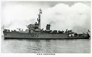 Ferguson Prints: H. M. S. Cockatrice - Algerine-class minesweeper