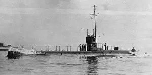 Scuttled Prints: H. M. S. E7 submarine
