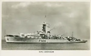 Barclay Prints: H. M. S. Loch Alvie (F428) - Royal Navy Loch-class frigate