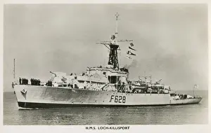 Frigate Prints: H. M. S. Loch Killisport - Royal Navy Loch-class frigate