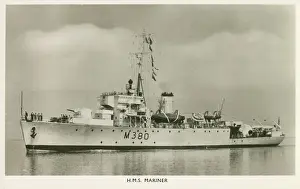 Shipbuilding Prints: H. M. S. Mariner (M380) - Algerine-class minesweeper