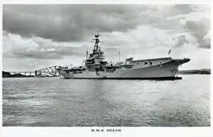 Forth Prints: H. M. S. Ocean - Colossus Class light fleet aircraft carrier