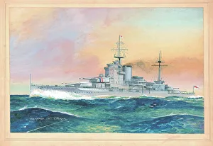 Warspite Prints: H. M. S. Warspite, naval ships