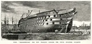 Students Prints: H. M.s Marlborough, training college for Naval Engineer