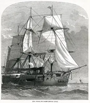 Afloat Prints: H. M.s Sultan, largest ironclad afloat 1870