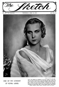 Umberto Prints: H. R. H. The Princess of Piedmont (Marie Jose of Belgium)