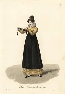 19thcentury Prints: Haberdasher of sewing items, Paris, early 19th century