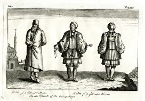 Habit of a Grecian Man and Woman