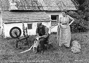Flax Prints: Hackling Flax By Hand for Hand Spinning
