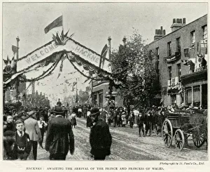 Images Dated 27th November 2017: Hackney awaiting for Prince & Princess of Wales 1896 Hackney awaiting for Prince &