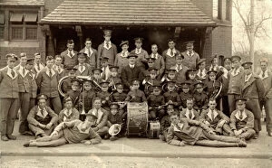 Images Dated 5th July 2011: Hackney Homes Band and Soldiers at Budworth Hall, Ongar, Ess