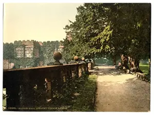 Haddon Prints: Haddon Hall, Dorothy Vernons Walk, Derbyshire, England