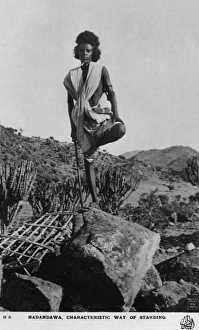 Hadendoa Man - Standing on one leg