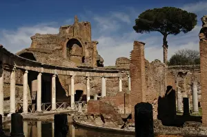 Theater Prints: Hadrians Villa. Maritime Theatre. 2nd century. Italy