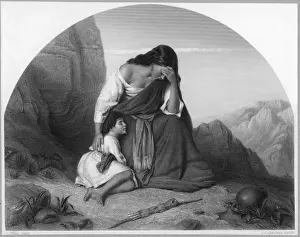 Wanders Prints: Hagar in Desert / Clark
