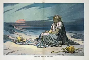 Hagar and Ishmael in the desert