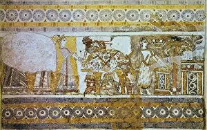 Cotta Gallery: Hagia Triada Sarcophagus. ca. 1450 BC - 1400 BC