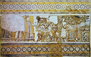 Art Sticas Collection: Hagia Triada Sarcophagus. ca. 1450 BC - 1400 BC