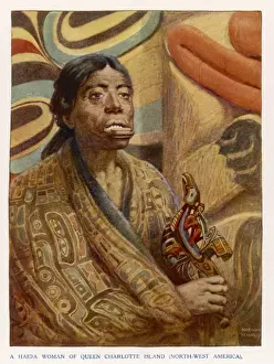 North West Prints: Haida Woman