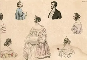 Elaborately Prints: Hair Styles / Bon Ton / 1840