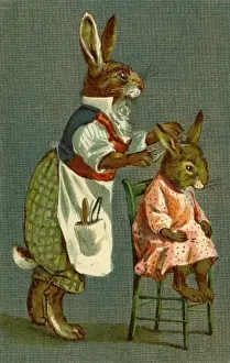 Haircut for Young Rabbit by g h Thompson