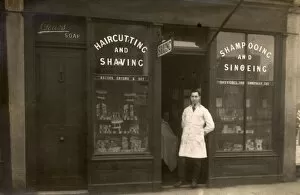 Images Dated 16th December 2015: Haircutting and shaving shop