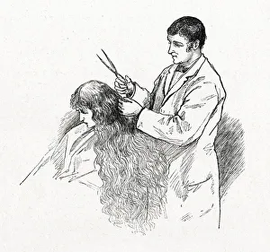 Images Dated 4th July 2019: HAIRDRESSERS / CUT OFF
