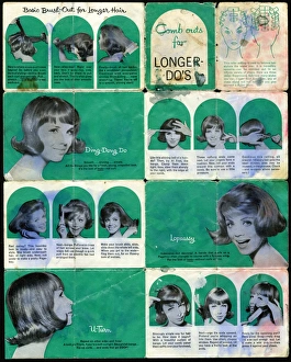 Images Dated 30th January 2017: Hairstyle instruction leaflet