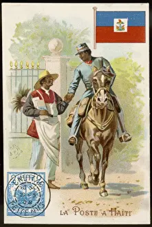 Hacienda Prints: Haiti Postman