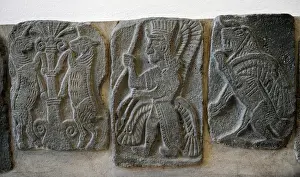 Colossal Prints: Halaf culture. (ca 6000-5300 BC). Syria. Orthostat. Winged g