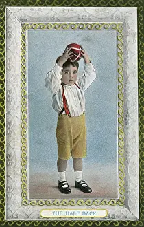 Polished Prints: The Half Back - A Young Footballer