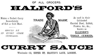 Halford Prints: Halfords Curry sauce, 1900