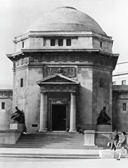 Citizens Prints: Hall Memory Death War Memorials Built 1920s Memorial