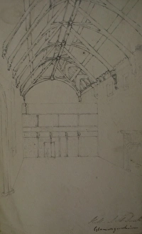 Images Dated 11th February 2011: Hall at St Donats Castle, Glamorgan, Wales