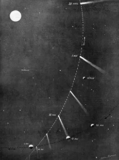 Images Dated 7th September 2016: Halleys Comet as it appeared in 1910
