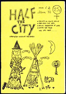 Images Dated 11th January 2018: Halloween - Witch - Cat - Cauldron