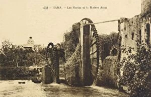 Hama, Syria - The Giant waterwheels on the Orontes River